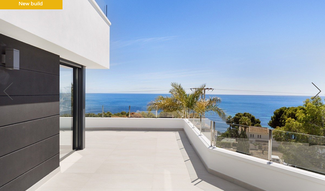 Modern luxury villa newly built with sea views in Les Bassetes Calpe